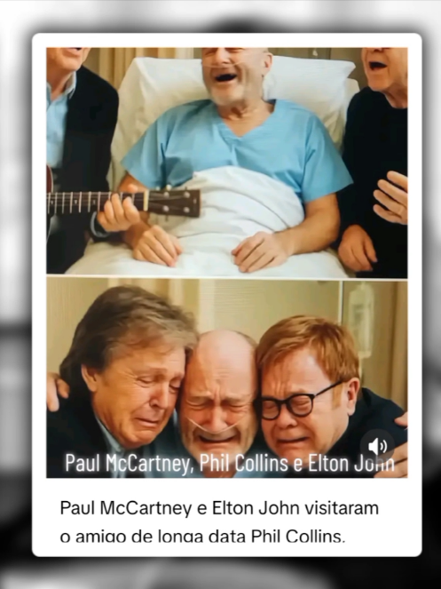 Phil Colins Paul McCartney e Elton John visitaram o amigo de longa data Phil Collins, que segue internado. O encontro foi marcado por lembranças, risos e, sobretudo, música. Entre histórias e memórias de décadas de amizade, os três cantaram juntos, revivendo sucessos que marcaram gerações. Ao final, tomados pela emoção, se abraçaram com lágrimas nos olhos um momento sincero e tocante que selou, mais uma vez, o laço profundo que os une dentro e fora dos palcos! #anos80e90  #musicas  #nostalgia  #nostalgia90an 