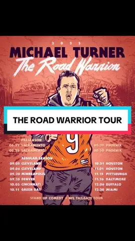 THE ROAD WARRIOR TOUR ⤵️ 9/5 & 6 CLEVELAND  9/20 MINNEAPOLIS  9/25 SAN DIEGO (just added) 9/28 DENVER  10/3 & 4 CINCINNATI  10/11 GREEN BAY  10/31 & 11/1 HOUSTON  11/14 & 15 PITTSBURGH  11/26 BALTIMORE  12/6 BUFFALO  12/19 & 20 MIAMI  #comedy #tour #comedian #standup #tailgate 