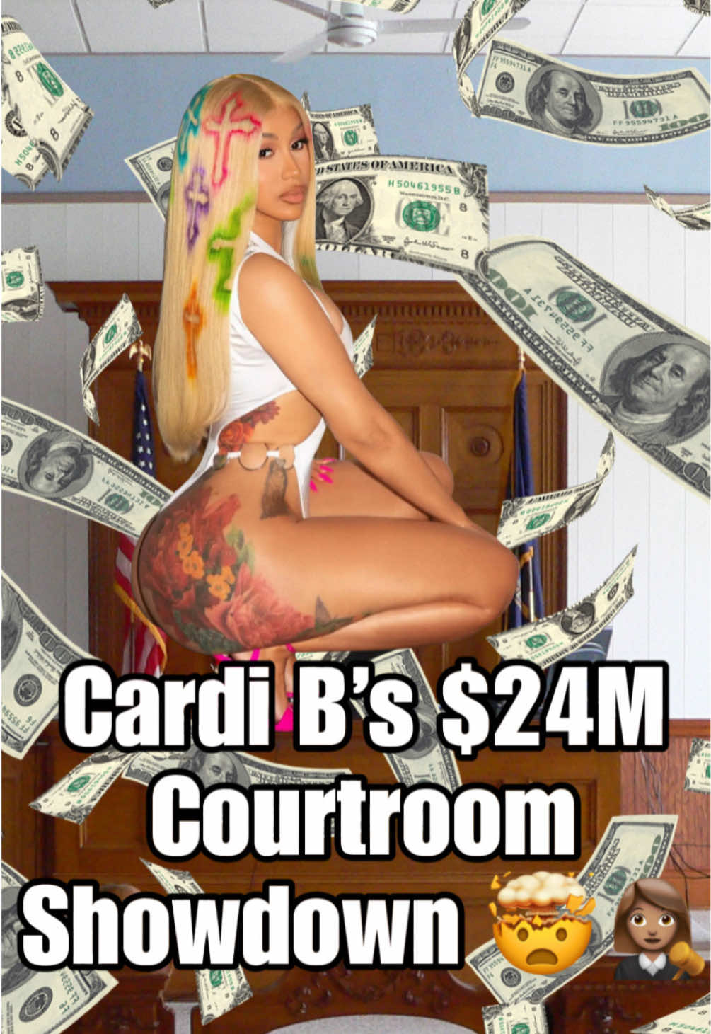 Do you think Cardi B is winning this trial or nah?  Cardi B is embroiled in a civil suit filed by former security guard Emani Ellis, dating back to a 2018 incident at a Beverly Hills OB‑GYN office. The guard accuses Cardi B of assault, battery, emotional distress, negligence, and false imprisonment—claiming physical aggression including being scratched and spat on. Ellis is suing for $24 million. Cardi B denies any physical contact, saying it was a verbal altercation only, and that she felt threatened because she was four months pregnant.  #cardi #cardib 