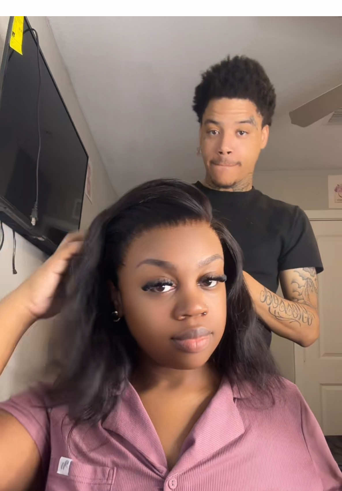 🥰 14” bob From  @devonia_amazon wig @Devonia Amazon wig #wiginstall #devoniahair 