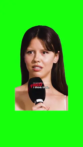Mia Goth Zoning Out | Green Screen #miagoth #miagothedit #interview #relatable #awkward #fyp #viral 