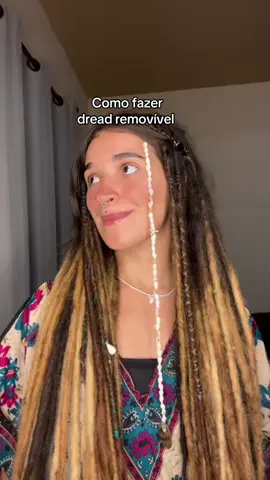 Como fazer dread  #dreads #trend #hippie #diy #fypシ゚ 