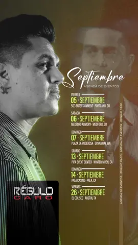 En que ciudad me esperan este mes de Septiembre?