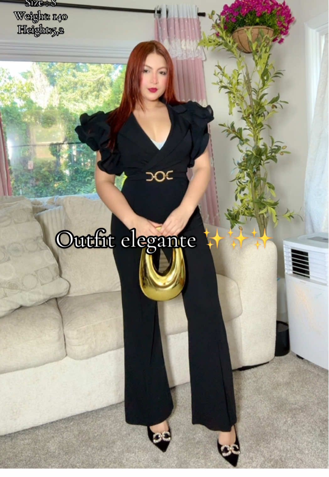 Jumpsuit elegante que amarás en color oscuro 🖤☕️#jumpsuitstyle #jumpsuit #arreglateconmigo #fpyシ #elegantstyle  