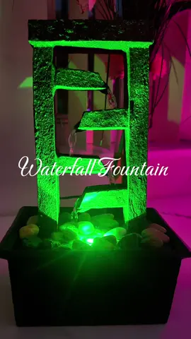 LED waterfall Fountain  #waterfallfountain #waterfountain #ledwaterfountain #tablewaterfountain #homedecor 