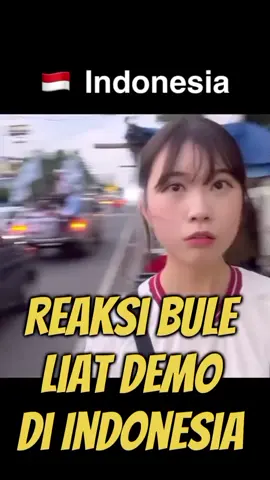 Reaksi Bule Ketika Pertama Kali Liat Demo di Indonesia  #viralvideos #trend #viraltiktok #kulinertiktok #fypage 