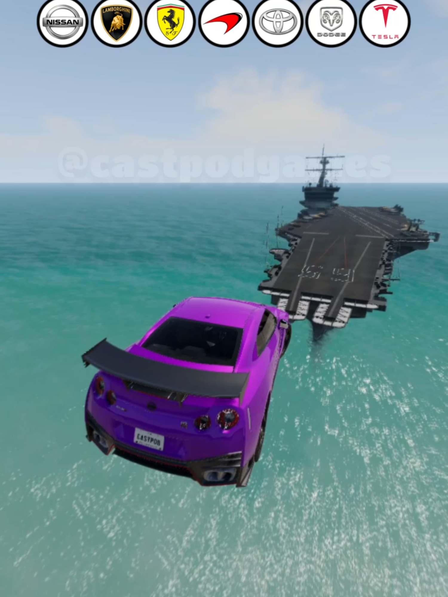 Qual carro chega no porta-aviões? #beamngdrlve #beamng #gaming #game #cars