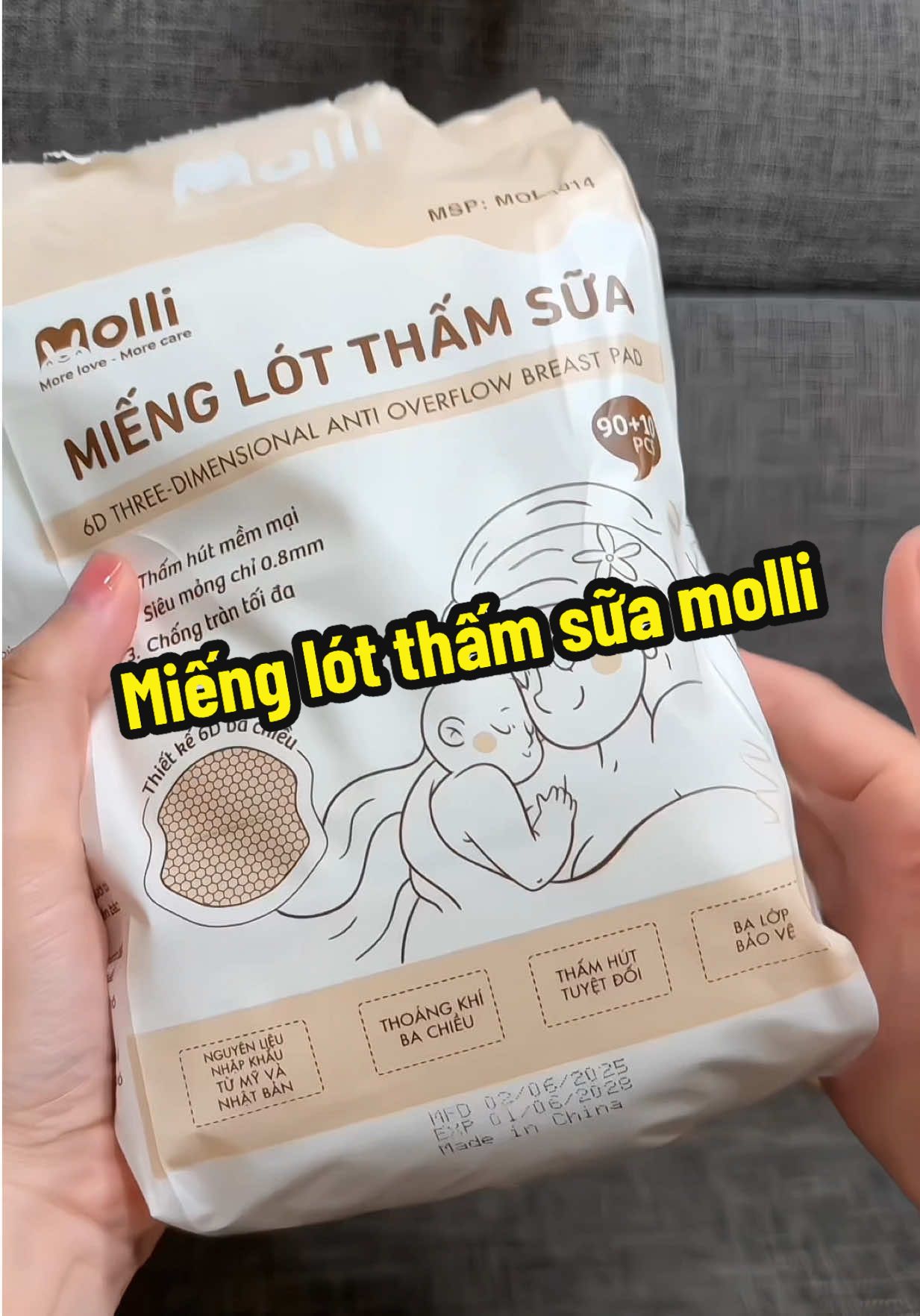 Miếng lót thấm sữa molli chân ái #mienglotthamsua #mienglotthamsuamolli #miengthamsua @Nhà gogun  @Nhà gogun  @Nhà gogun 