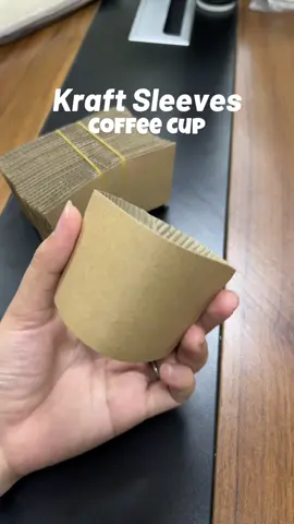 Dispsoable Kraft Coffee Paper Cup Sleeves for your cafe #papersleeve #kraftsleeve #disposablesleeve #cupsleeve #fyp 