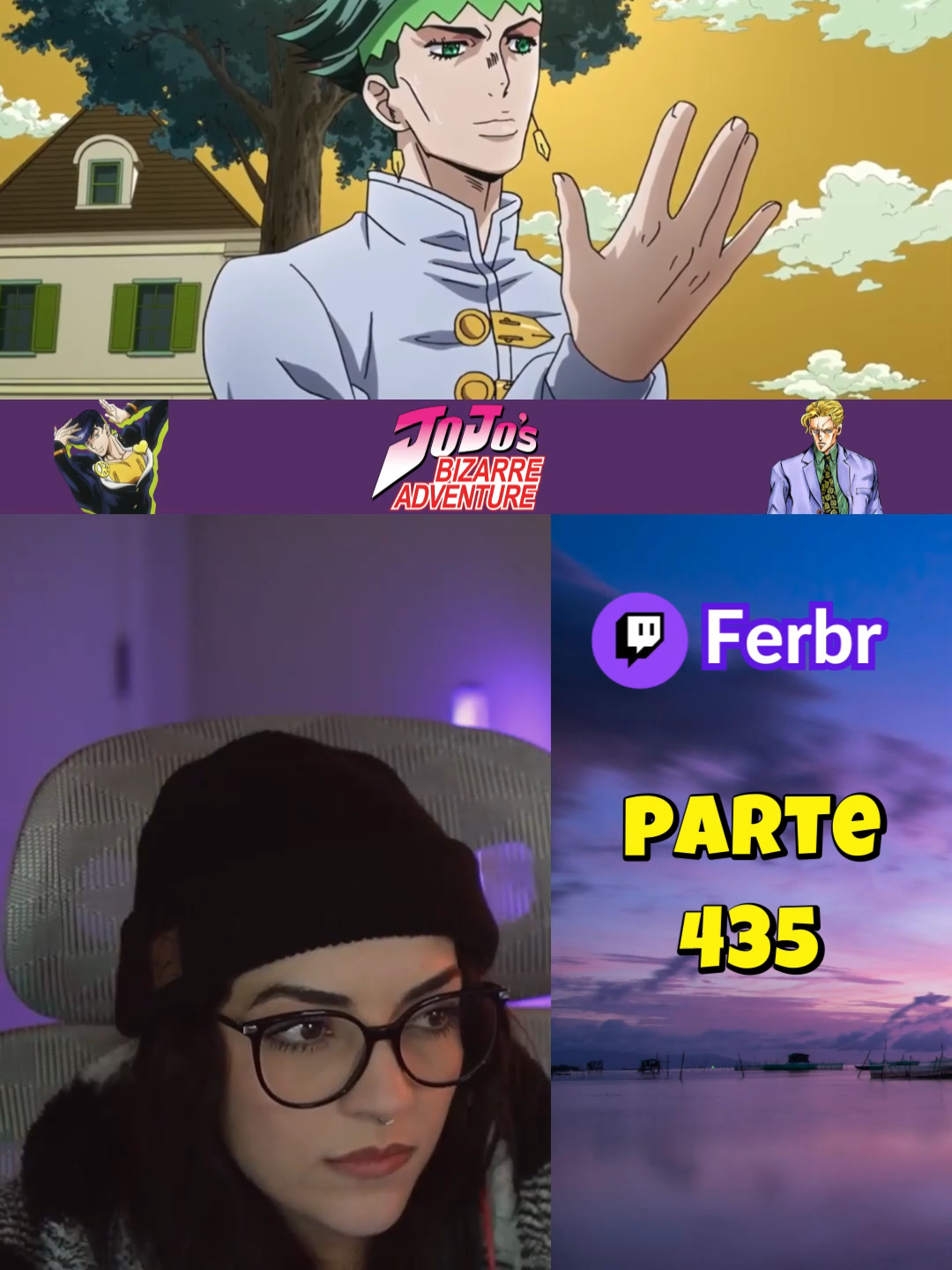 Parte 435 | Ferbr assistindo JoJo's Bizarre Adventure #animeedit #jojosbizarreadventure #animestiktok #animes #anime #ferbr