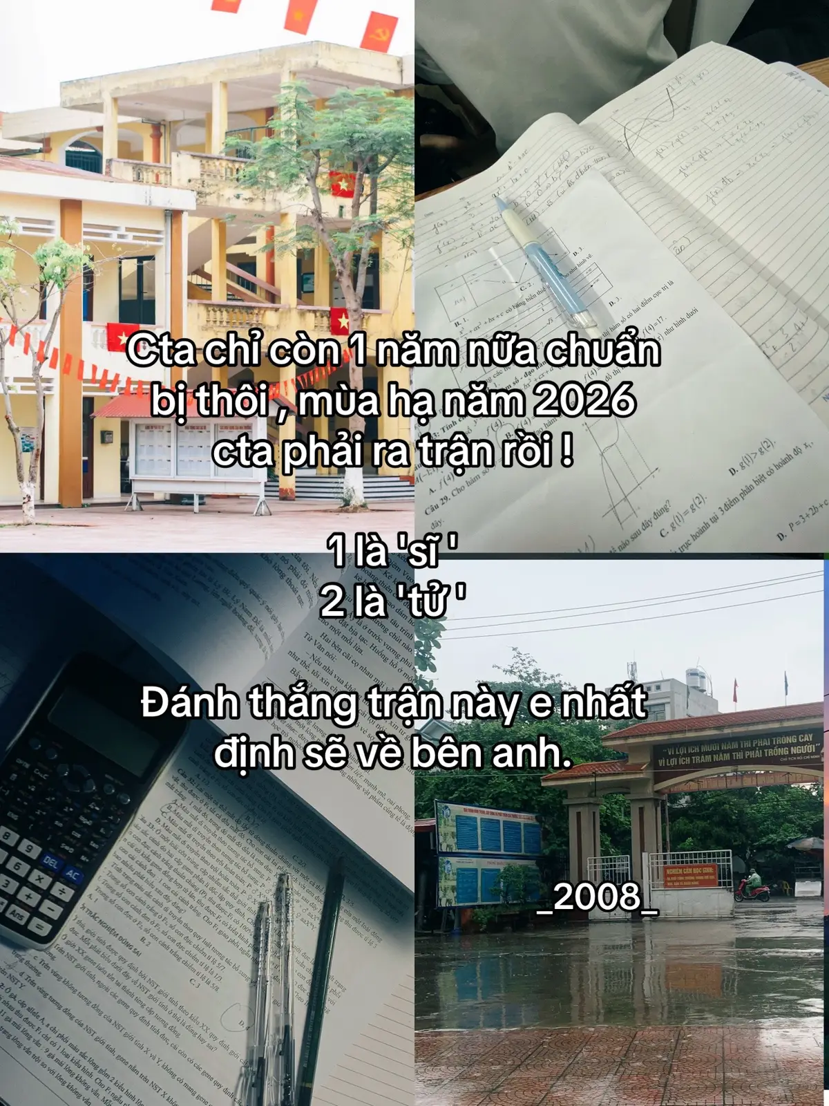 Trận này nhất định phải thắng! #2008 chiến đấu cố gắng nào 🤫#ướcmơxanh💚 #thpt2026🍀 #2k8quyettamdodaihoc🍀 #xhuong