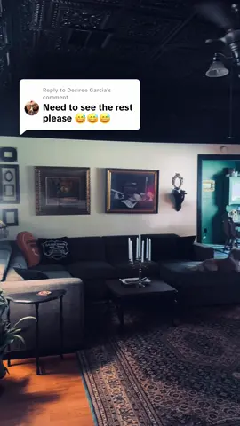 Replying to @Desiree Garcia #moodyinterior #interiordesign#darkmaximalism #beforeandafter #fyp