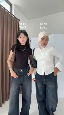 Drop your BB TB in the comment, so we cand recommend the right size👖🫐🌚 #fypシ゚viral #baggyjeans #OOTD #marketing #outfitinspo 
