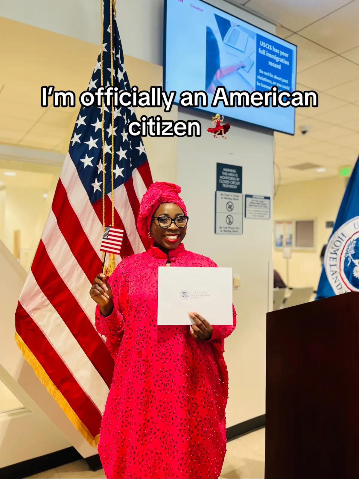 Dreams do come true. I am officially a U.S. citizen 🇺🇸✨. Earlier this year, I reached a turning point in my journey — I was sworn in as a citizen of the United States. This milestone is more than a legal status. It reflects years of perseverance, sacrifice, and faith in the opportunities this country makes possible. When I first arrived from Nigeria, I carried little more than hope and determination. I left behind the comfort of home in search of new doors to open — not just for myself, but for those who will come after me. For my family and community, the idea of the “American Dream” has always been about more than possibility — it has been about opening doors. Education was the key that transformed long nights and hard work into opportunities that could shape our future. This achievement is shared. It belongs to my husband Saheed Adepoju  who encouraged me, to my community that stood beside me, and to every immigrant who takes the bold step of starting over in pursuit of something greater. Becoming a U.S. citizen is both an honor and a responsibility — one I carry with deep gratitude and pride. Watch full youtube video here: https://lnkd.in/gBa4Hh-C #FirstGeneration #trending #fyp #NigerianAmerican #uscitizen 