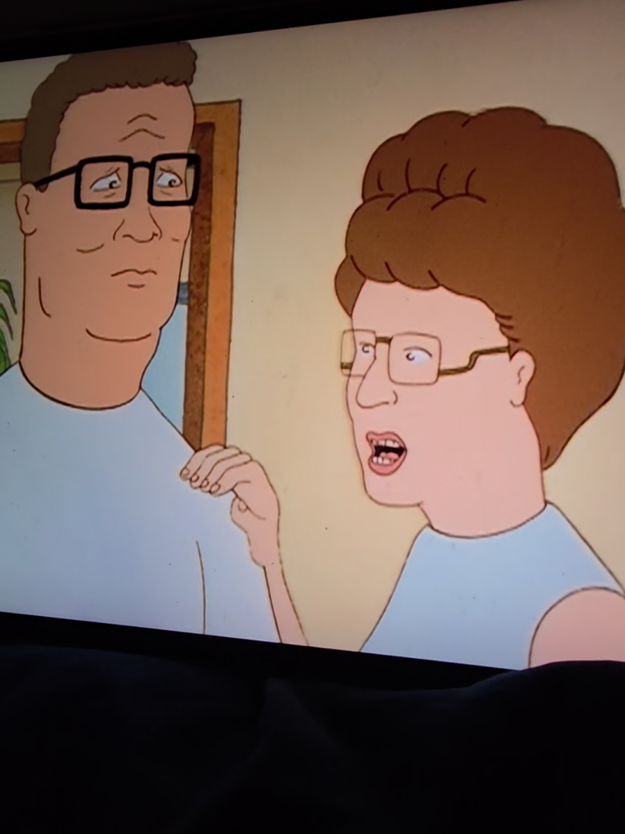 THE COWBOYS😭😭 #peggyhill #hankhill #fyp #kingofthehill #kingofthehilltok 
