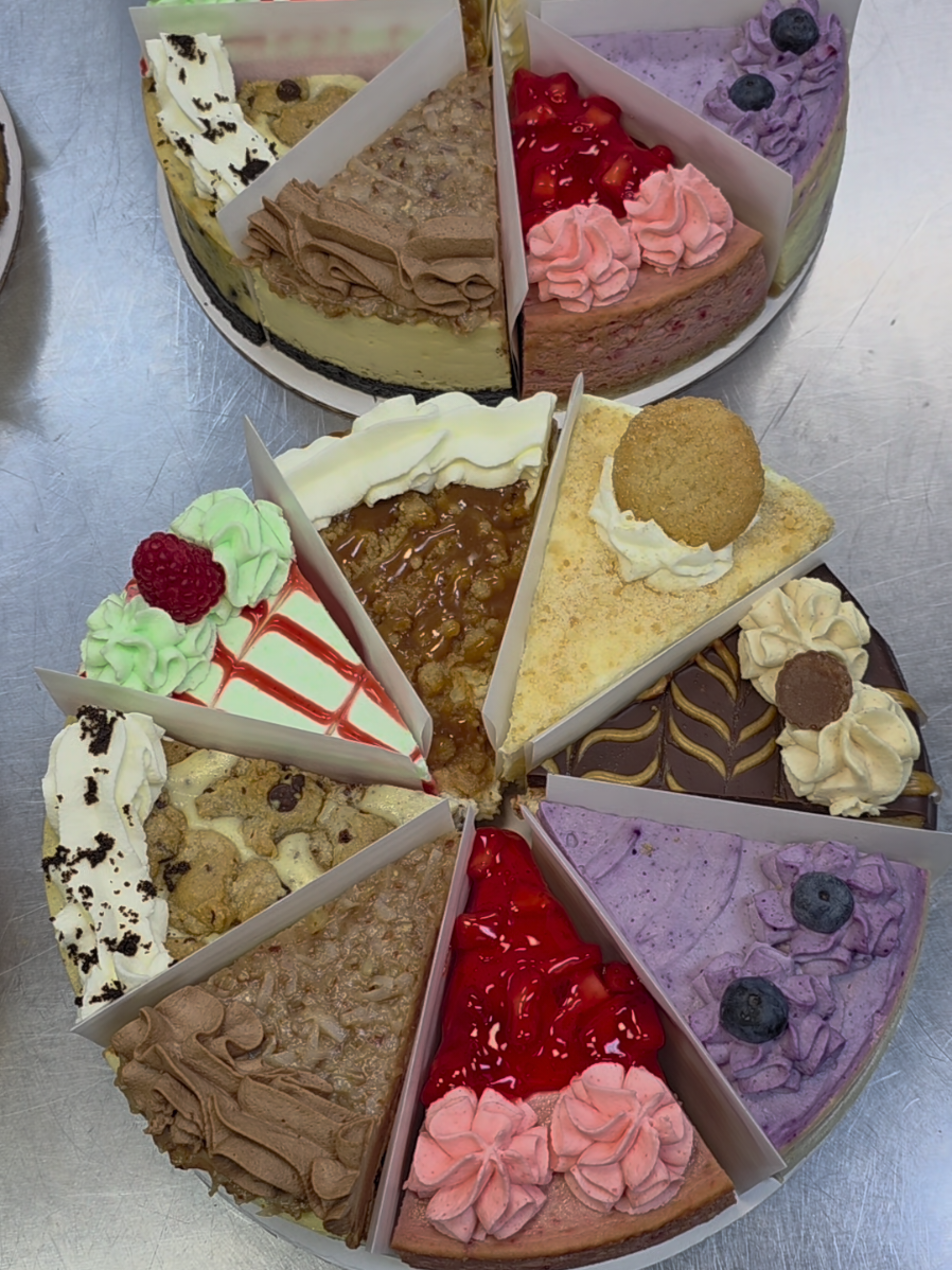Variety sampler cheesecake. The real deal holy field. 🔥🔥 #desserts #cheesecake #baker #fyp #viral 