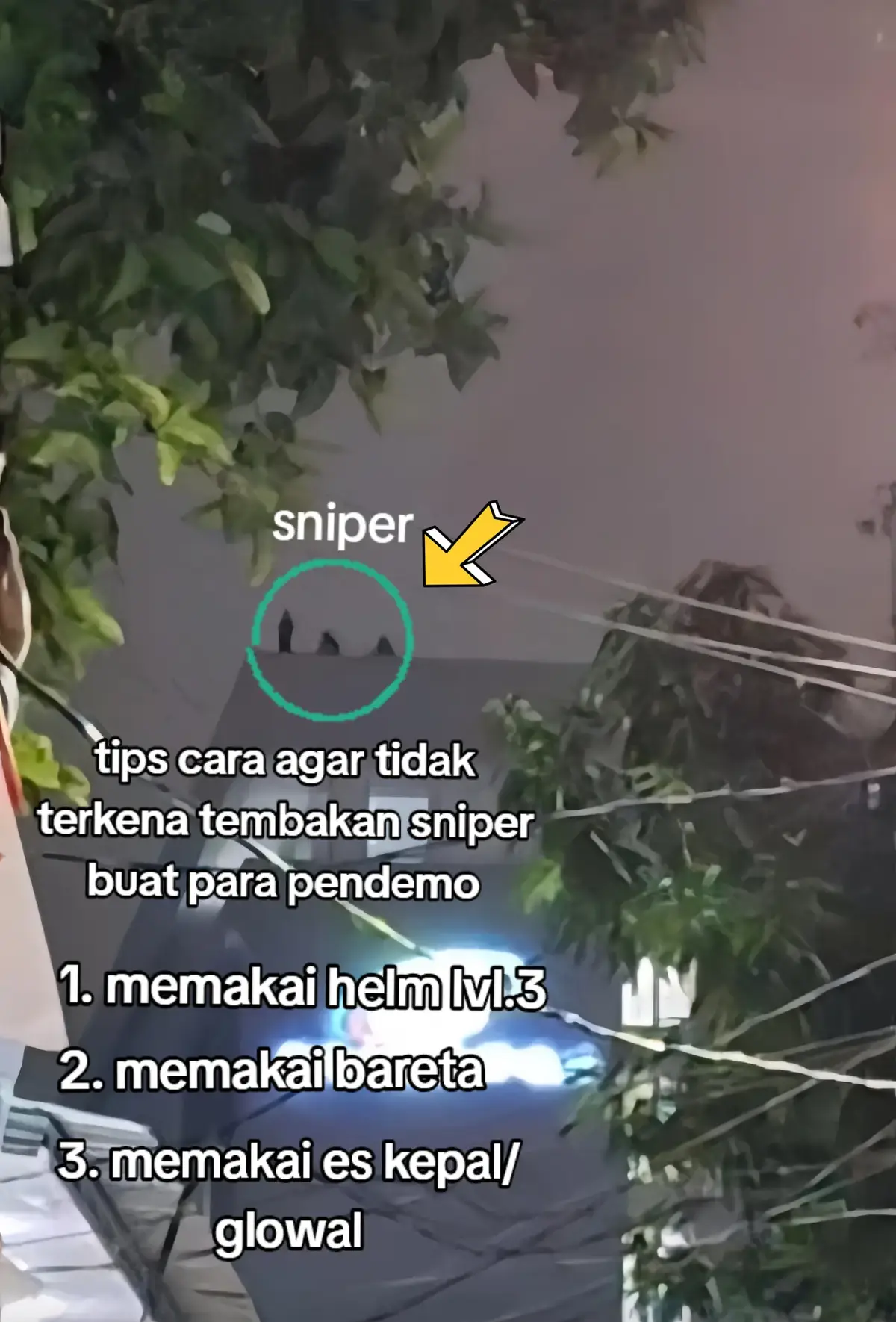 hati² siapa tau sniper ngeheadsot pala kita #demo2025 #fyp #xybca #indonesia