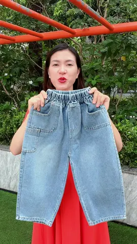 Quần jean cho bé dáng suông #hangmommy 