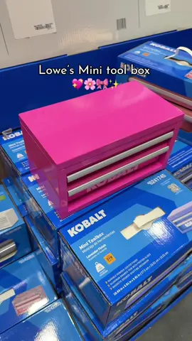 @Lowe’s Mini tool box 🌸💖🎀✨ #lowes #lowesminitoolbox #pinktoolbox #toolbox #lowespinktoolbox 