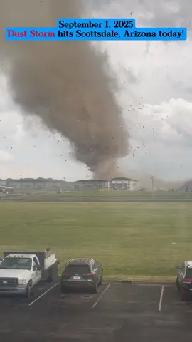 September 1, 2025 - Dust Storm hits Scottsdale, Arizona today! #duststorm #storm #hits #Scottsdale #arizona #today 