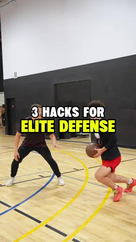 Use these three hacks to become an elite defender! #basketball #basketballtraining #defense 