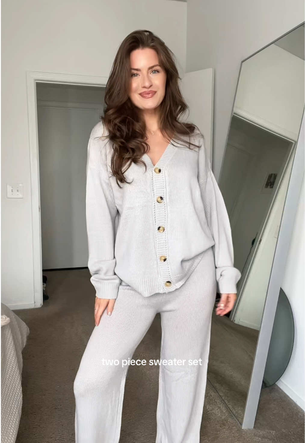 two piece set - two piece sweater set - cardigan and pants #twopieceset #twopiecesweaterset #sweaterset #cardigan 