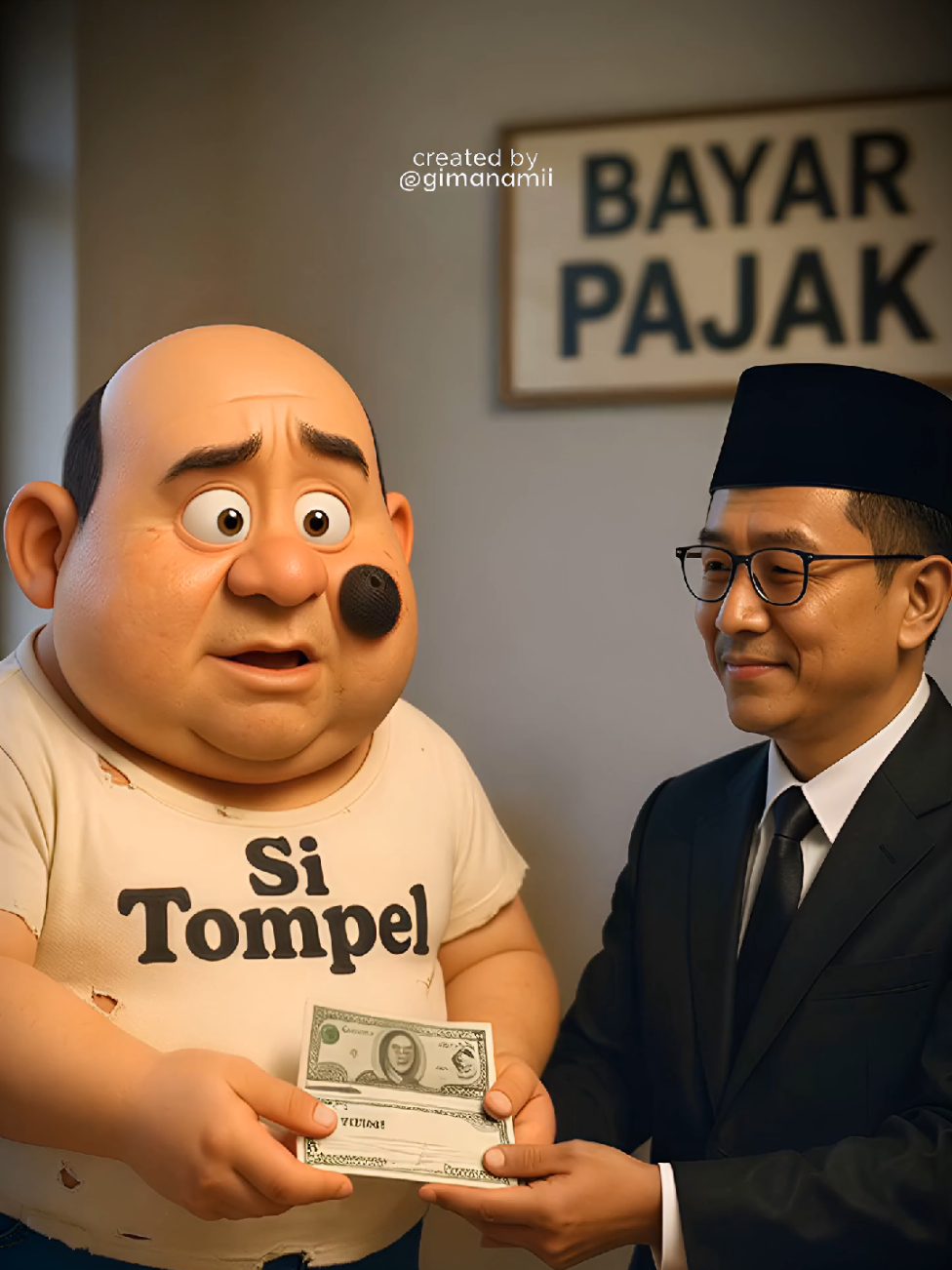 Alangkah lucunya negeri ini. Semoga bisa makin membaik kedepannya 🙏 __ Image Gen: @imagineartofficial  Video Gen: @wavespeedai  Upscale: @topazlabs