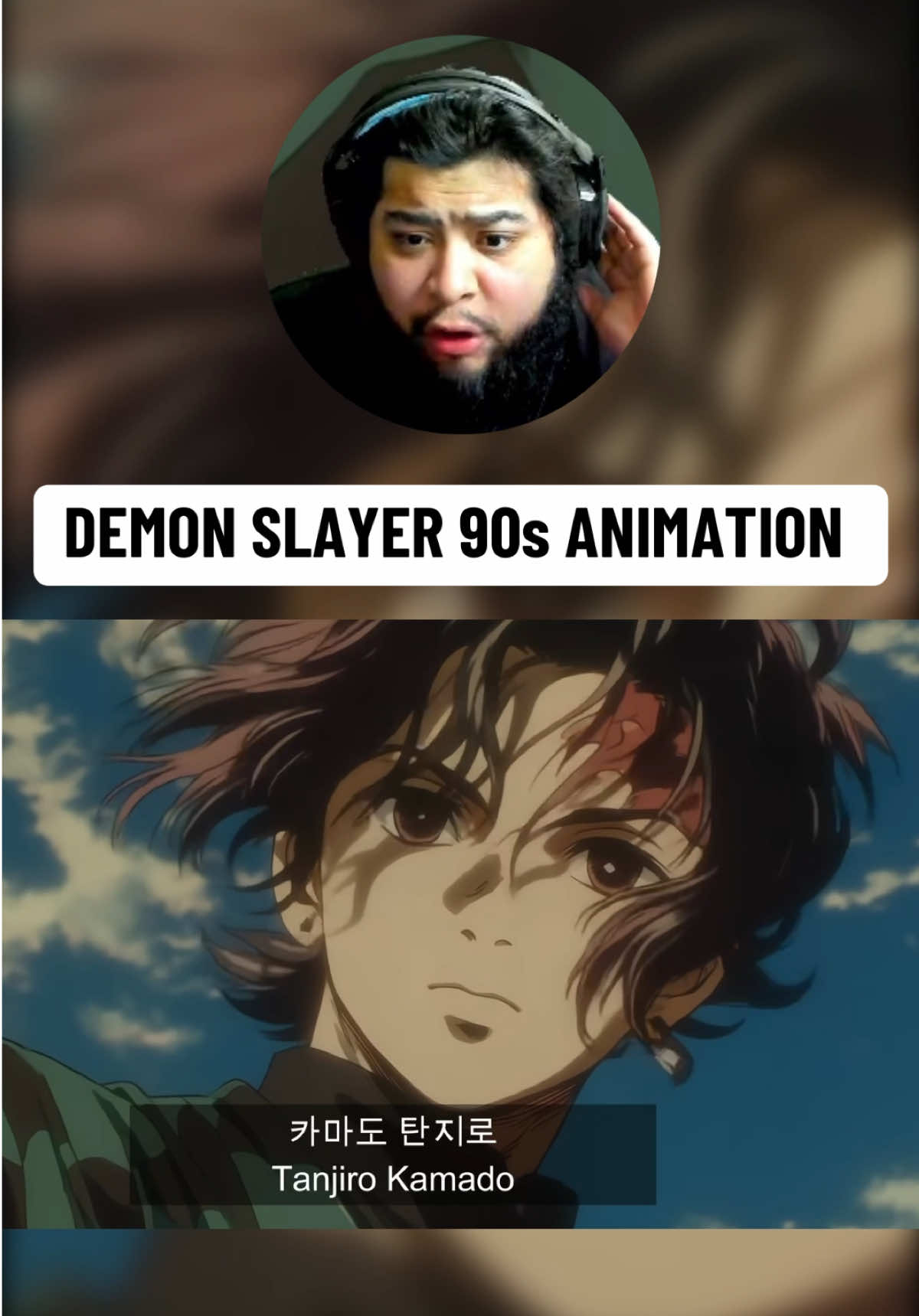 Demons Slayer 90s Animation 😳 #demonslayer #tanjiro #anime #weeb #fyp 