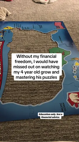 I used to travel so much for work and I think I would totally have missed out on so many memorable times if I hadn’t achieved my financial freedom and retired.  Watching my 4 year old finishing his puzzle and having a conversation is priceless.  Don’t miss out. #creatorsearchinsights #learntoinvest #financialfreedom #familytime 