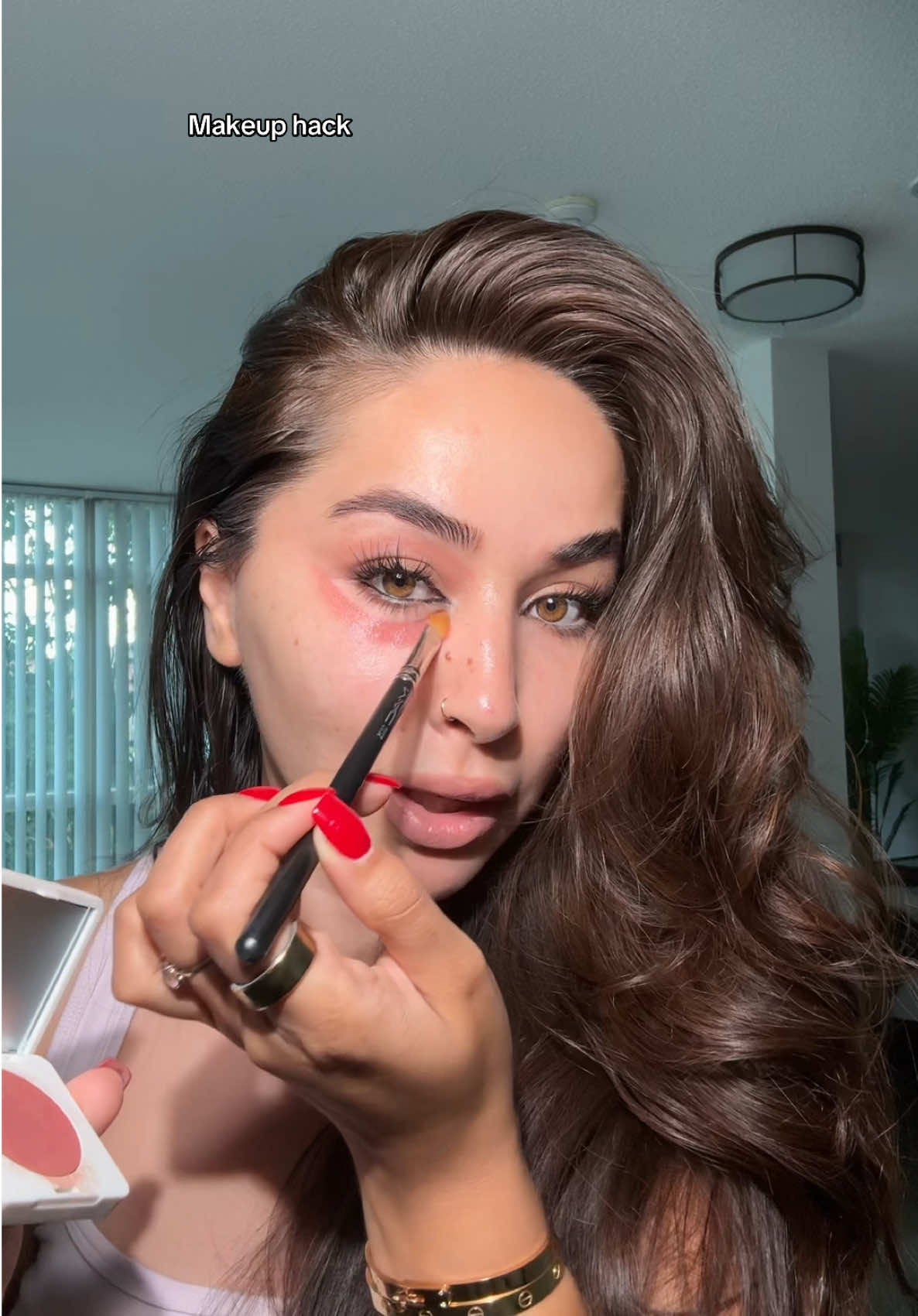 Bright under eye hack! You have to try this!! #concealerhack #makeup #undereye @Kosas @Summer Fridays 