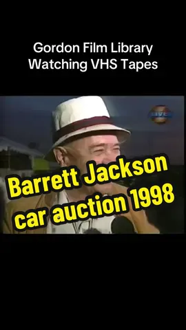 Gordon film library Barrett Jackson car auction, January 1998 #vhs #movie #videostore 