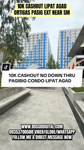 10K CASHOUT NO DOWN THRU PAGIBIG CONDO LIPAT AGAD #realestate 