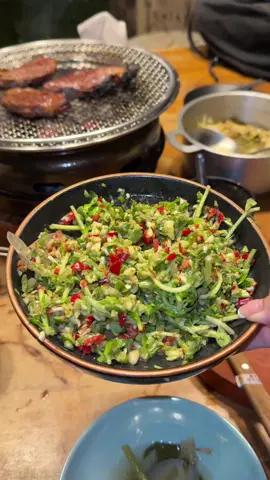 សាច់គោអាំង បុកក្ដឹបអំពិលជាមួយម្អម🥩#fypp #foryou #food 