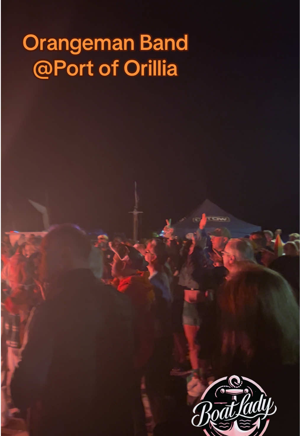 Orangeman Band at Port of Orillia for Pirate Party 2024 #boatlife #portoforillia #boating #boatpartt 