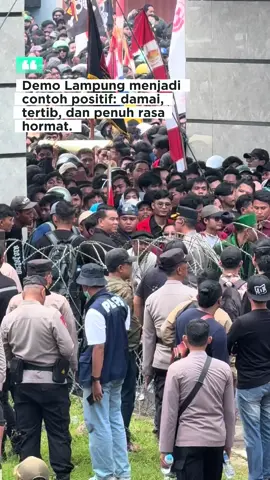 Semoga demo damai di Lampung hari ini bisa menjadi contoh bagi daerah lain di Indonesia. aminn #lampung #indonesia🇮🇩 #fyp #indonesiamaju 