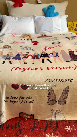 Can you tell I am obsessed with this Eras Tour blanket#giftidea #blanket #softblanket #springtok #taylorswiftblanket