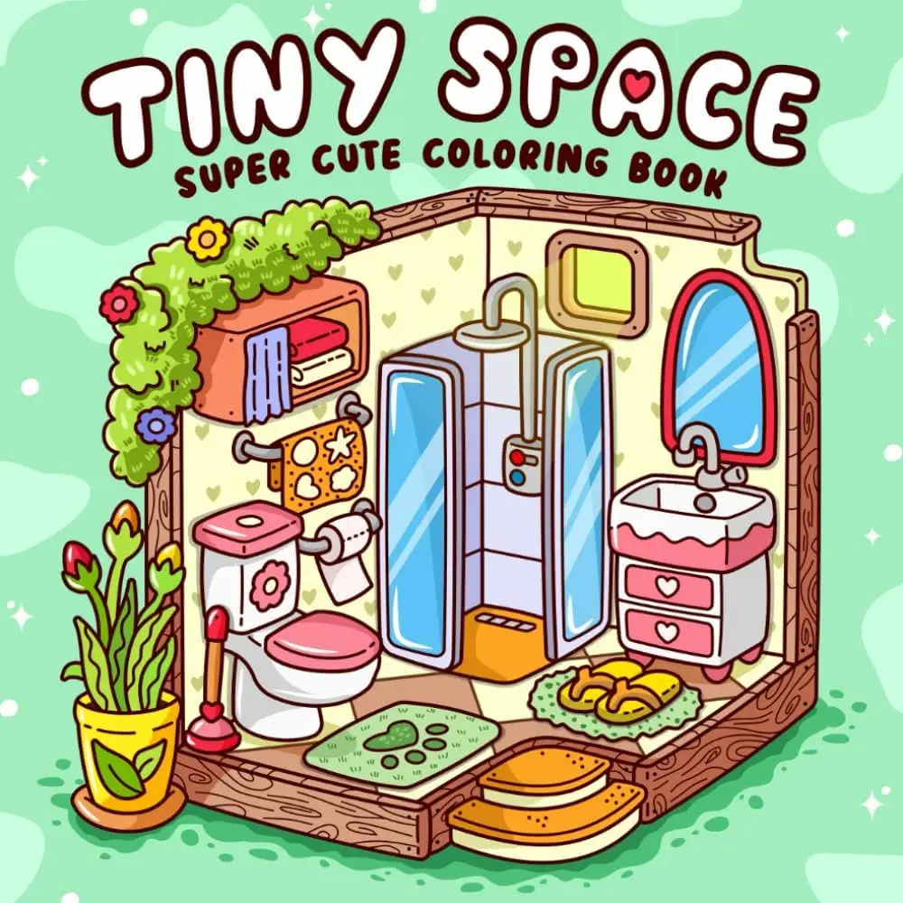 Livro de Colorir Tiny Space (Inky Mimi) pt2 Quer o PDF? Mando grátis, só me chamar na DM! #coloringbook #livrodecolorir #pdfcoloringbook #coloringforadults #pdf 