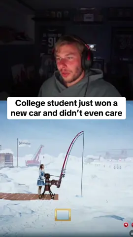 College student just won a new car and didn’t even care #ungrateful #fishing #kickstreaming 