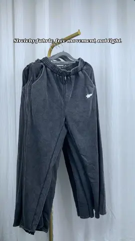 Men's Casual Knit Pants with Trendy Letter Print, Elastic Waistband, Straight Leg Loose Fit, Mid-Waist Outdoor & Leisure Wear#cartoon #cat #sweater #tiktokshop #tiktok #fypシ 
