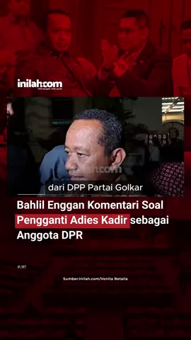 Ketua Umum Partai Golkar Bahlil Lahadalia tampaknya masih enggan untuk menunjuk salah satu kadernya menggantikan anggota DPR RI Adies Kadir yang sudah dinonaktifkan. Sebab, ia enggan mengomentari perihal siapa kader yang akan ditunjuk untuk melakukan Posisi Antar Waktu (PAW) Adies sebagai anggota DPR RI. Bahlil justru kembali mengatakan Sekretaris Jenderal (Sekjen) Golkar, Sarmuji, telah memberikan pernyataan resmi terkait posisi Adies di DPR RI. Namun, ia tidak mengkonfirmasi kapan Wakil Ketua Umum Golkar ini dipecat sebagai anggota legislatif. - Selengkapnya kunjungi website dengan klik link di bio atau download aplikasi di AppStore dan Google Play Store. #InilahNews #BahlilLahadalia #AdiesKadir #Goklar #KetumGolkar   