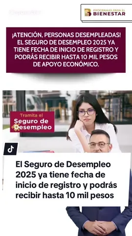 📢 ¡Atención, personas desempleadas! 💼🏙️ El Seguro de Desempleo 2025 ya tiene fecha de inicio de registro y podrás recibir hasta 10 mil pesos de apoyo económico. Este programa está diseñado para respaldar a quienes perdieron su empleo en la Ciudad de México. Un detalle importante es que deberás cumplir con los requisitos y registrarte en las plataformas oficiales del gobierno capitalino. 👉 ¿Quieres saber cuándo inicia el registro y cómo inscribirte para recibir el apoyo? 🔗 Toda la información completa sobre fechas y requisitos está en el enlace de nuestro perfil. Comenta la palabra “seguro” en los comentarios, guarda este video y compártelo con más personas que lo necesiten. #SeguroDeDesempleo #CDMX2025 #Bienestar #ApoyoEconómico #México