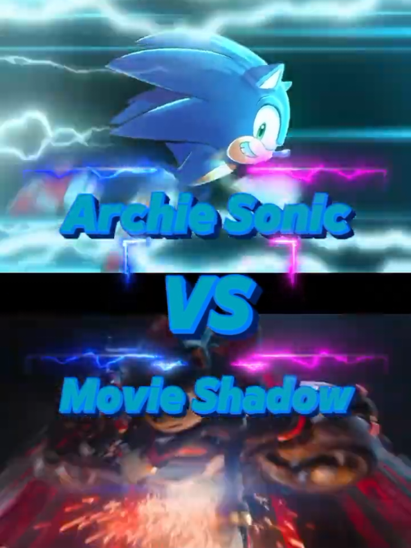 Archie Sonic VS Movie Shadow #archiesonic #movieshadow #sonic3ofilme #vsedit 