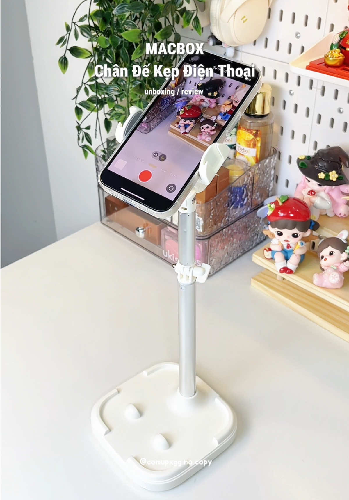 Chân đế kẹp điện thoại mà tui dùng để quay video tóp tóp là đây nè 👉🏻 #chandekepdienthoai #macbox #chanquaydienthoai #phukienxaykenh #thaothichriviu 