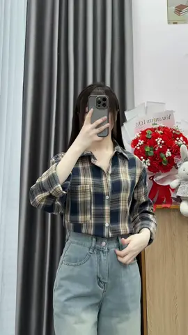 Áo Sơ Mi Dài Tay Nam Nữ Kẻ Caro #aosomi #aosomidaitay #aosomike #thoitrang #xuhuong 
