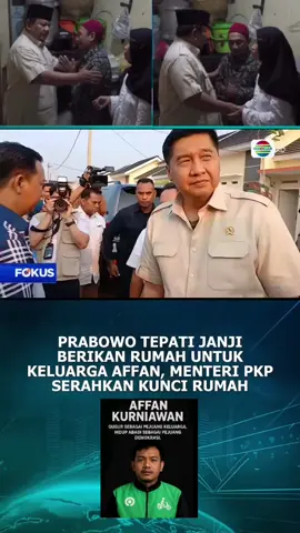 Bapak Presiden RI PRABOWO SUBIANTO, Menepati Janjinya , Memberikan Rumah Untuk Kelyarga Alm Affan Kurniawan, Bersama Mentri PKP Serahkan Kunci Rumah ke Keluarga Affan . #prabowo  #politik  #presiden  #affan  #fyp 