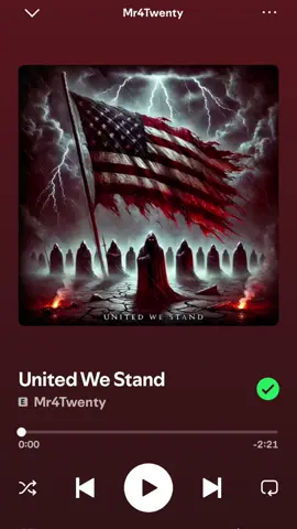 United We Stand (Link in Bio) #mr4twenty #unitedwestand #spotify #applemusic #linkinbio 