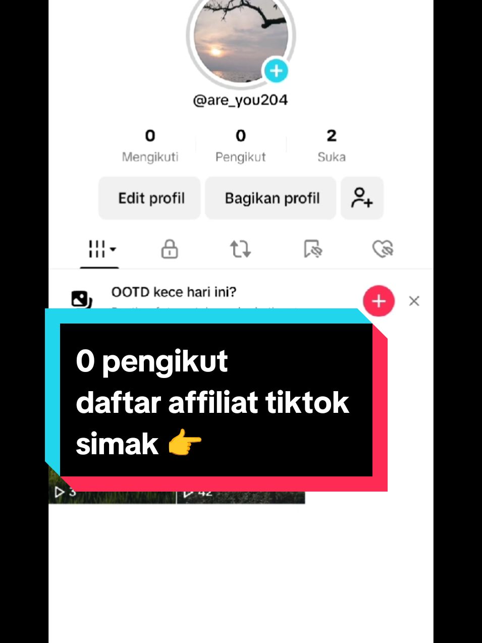 mudah sekali ini cara daftar affiliat tiktok bagi pemula 0 pengikut #fypシ #pemula #pemulaaffiliate #pemulatiktok #back 