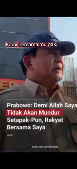 rakyat bersama mu pak presiden 