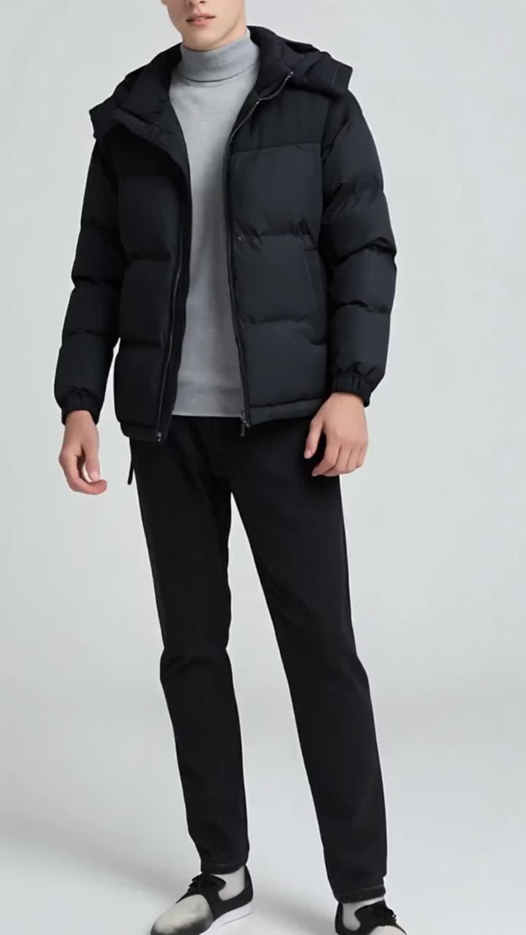 Winter hooded casual fleece-lined men's coat, removable hood, warm color-blocked cotton jacket, couples' style winter cotton coat, outerwear top. #wintercoat #wintercoats #fallcoats #winterclothing #hoodedjacket #ivancornejohoodie #goldzipperhoodie #menscoat #zipperhoodie #coatcollection
