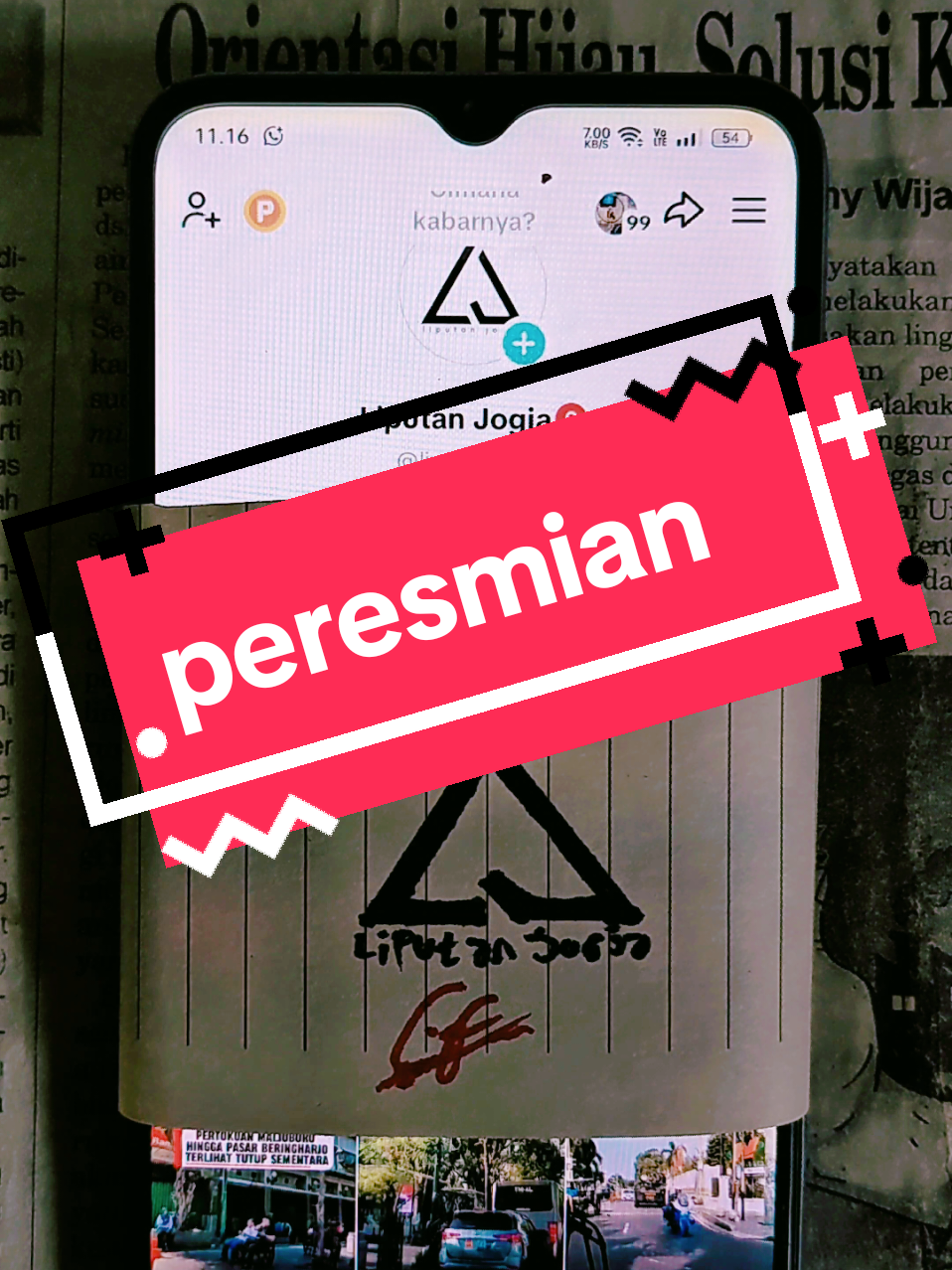 peresmian akun #jogja #jogjahariini #liputanjogja 